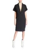 Cashmere Short-sleeve Dress