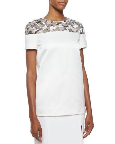 Short-sleeve Embroidered