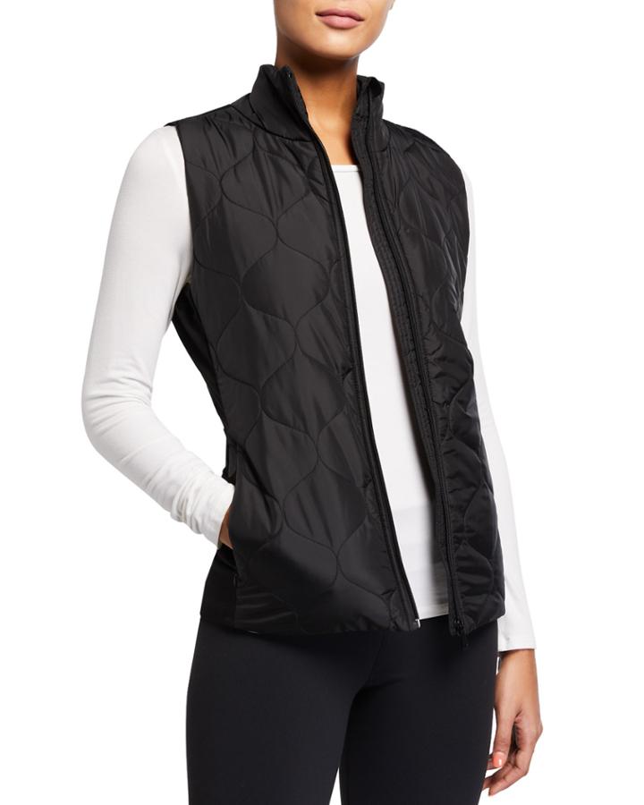 Nance Mix-media Puffer Vest