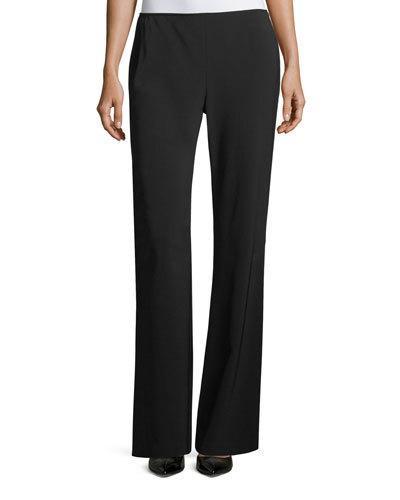 Flat-front Wide-leg Pants