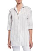 Wade Sycamore Stripe Button-down Blouse