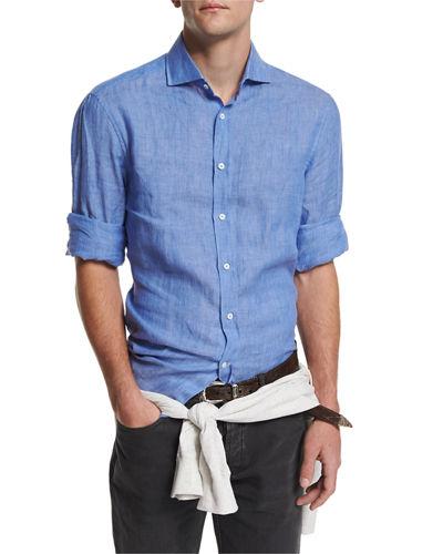 Solid Long-sleeve Linen