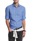 Solid Long-sleeve Linen