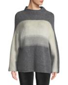Holland Fuzzy Mohair Ombre Pullover