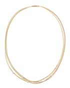 Goa 18k Tri-tone Diamond Triple-row Collar Necklace