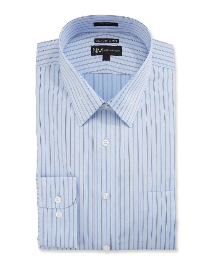 Men's Classic-fit Regular-fit Herringbone Dress