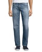 Straight-leg Cotton Denim Jeans,