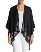 Ruana Embroidered Wrap