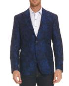 Buxons Floral-pattern Linen-blend Jacket