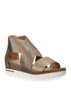 Sport Metallic Leather Platform