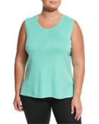 V-neck Essential Tank, Seaside,