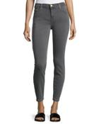 The Stiletto Low-rise Cropped Jeans, Gray