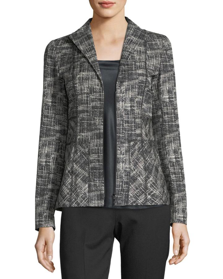 Britta Urban Grid Zip-front Jacket
