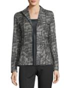 Britta Urban Grid Zip-front Jacket