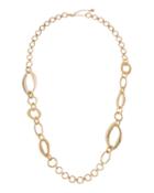 Textured & Smooth Long Necklace,