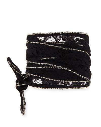 Chain-trim Net Necklace