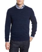 Cashmere-cotton Athletic Crewneck