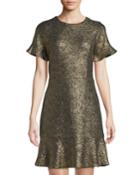 Flare Short Sleeve Gold-foil