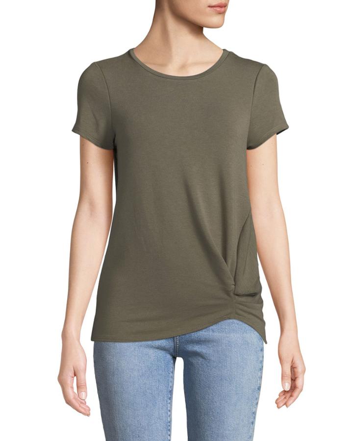 Short-sleeve Twist Front Tee