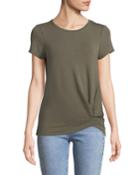 Short-sleeve Twist Front Tee