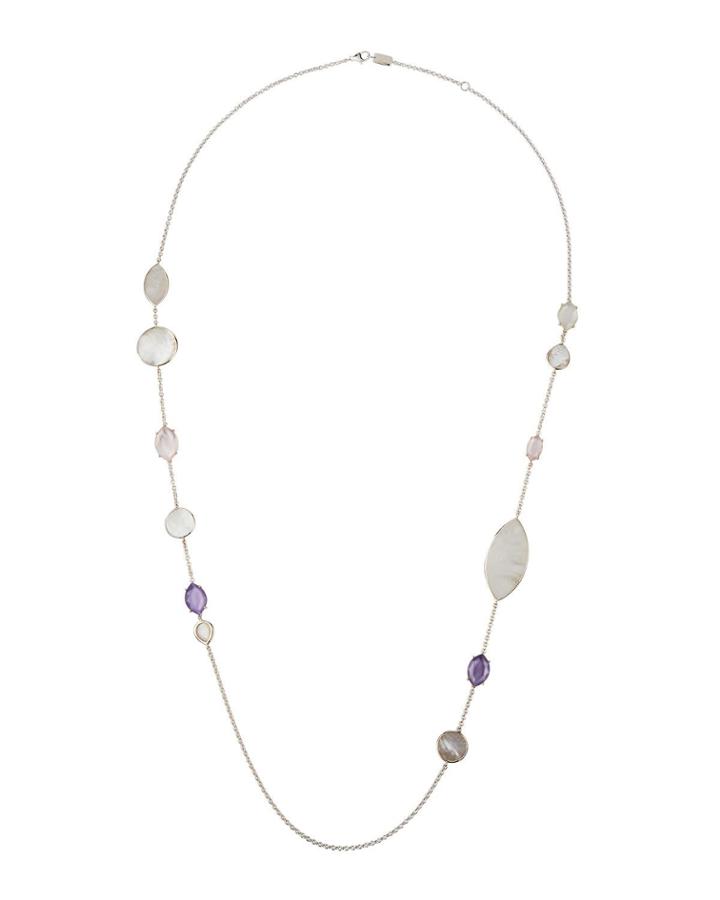 Wonderland Doublet Station Necklace In Primrose