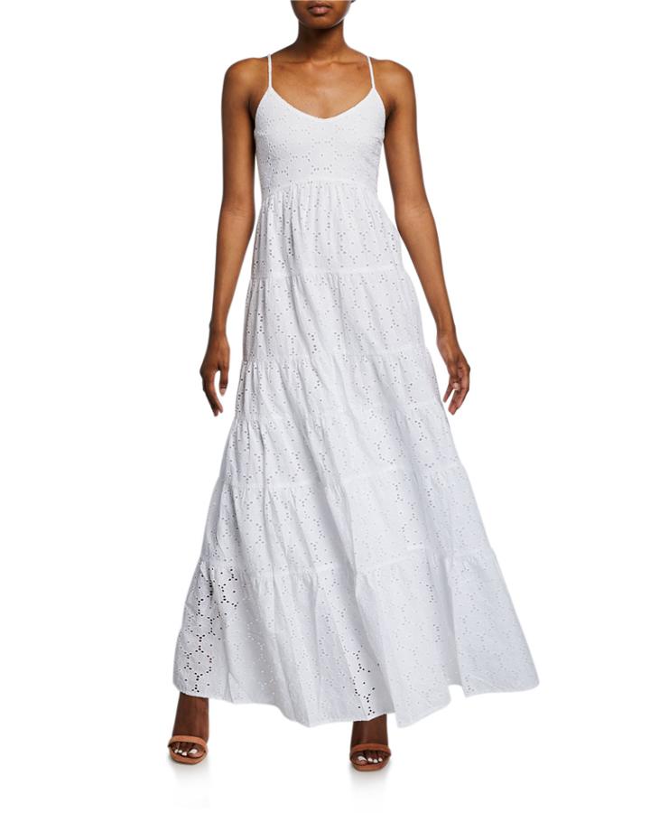 Davie Eyelet Fit-&-flare Dress