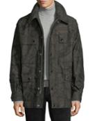 Camouflage-print Four-pocket Oversized Jacket