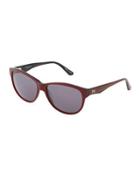 Red & Black Acetate Rounded