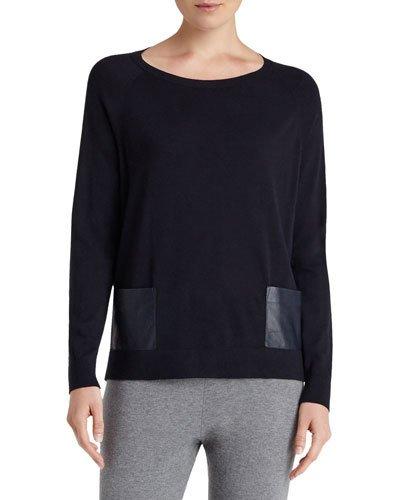 Wool Patch-pocket Pullover