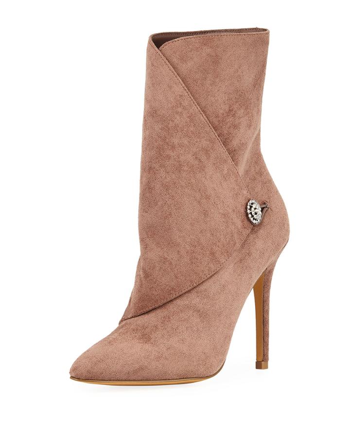 Pistol Mircrosuede Wrap-around Booties