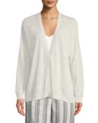 Soft Linen Cardigan W/