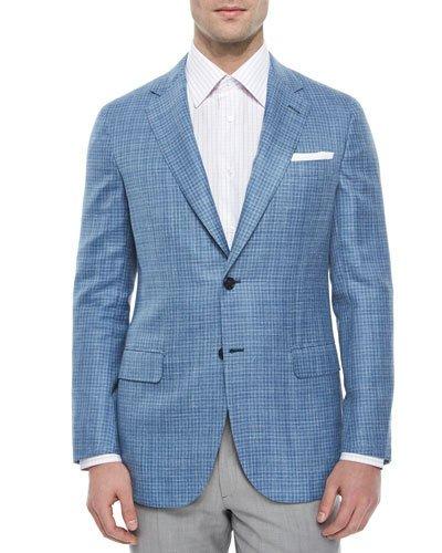 Check Two-button Jacket,
