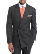 Peak-lapel Double-breasted Wool