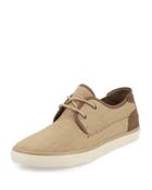 Bergen Canvas Low-top Sneaker, Khaki/caribou/cream