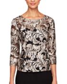 Metallic Embroidered Blouse