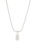 Classic Chain Diamond Octagon Pendant Necklace