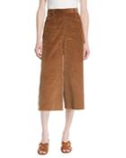 Wide-leg Corduroy Cropped Pants