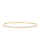 Lula 18k Yellow Gold Pave Diamond Eternity Bangle Bracelet