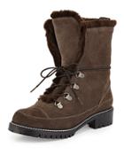Luge Faux-fur Hiker Boot,