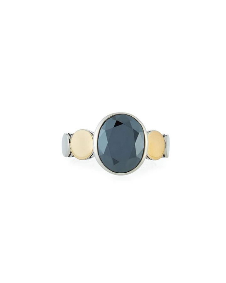 Dot Hematite Ring,