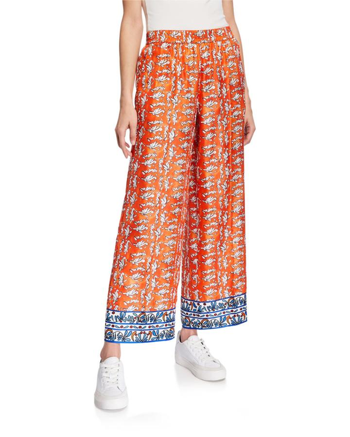 Ceramic-print Pajama Pants