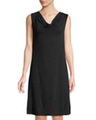 Cowl-neck Embroidered Back
