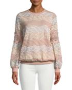 Lace-striped Popover
