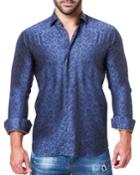 Men's Shaped-fit Fibonacci Stroke Print