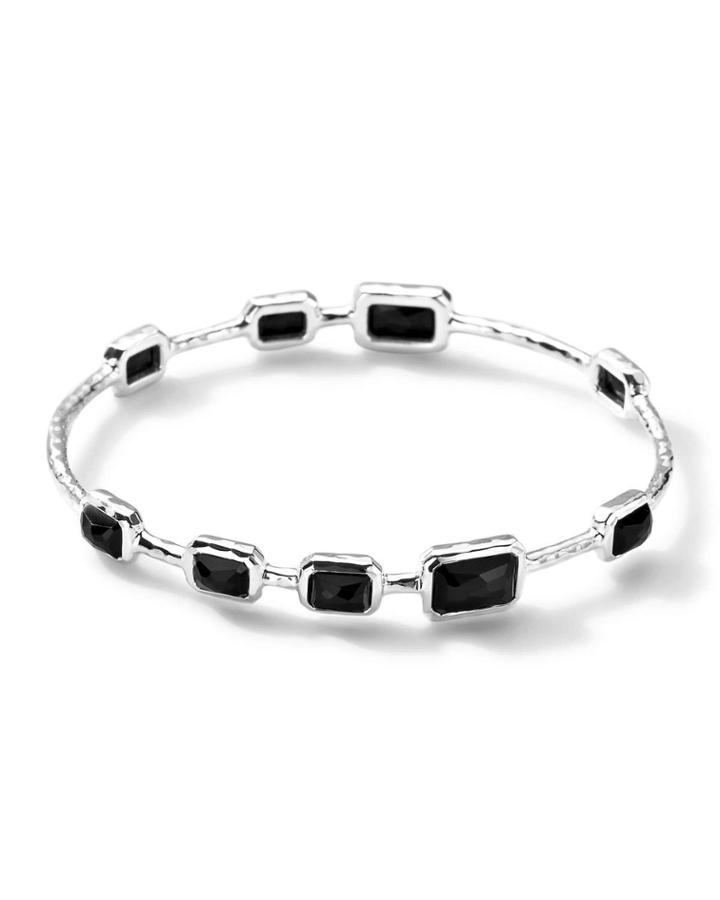 9-stone Bangle In Black Onyx