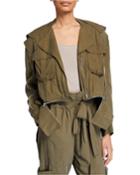 Silk Cargo Jacket