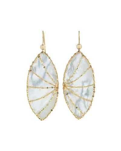 14k Large Isabella Mother-of-pearl Drop Earrings