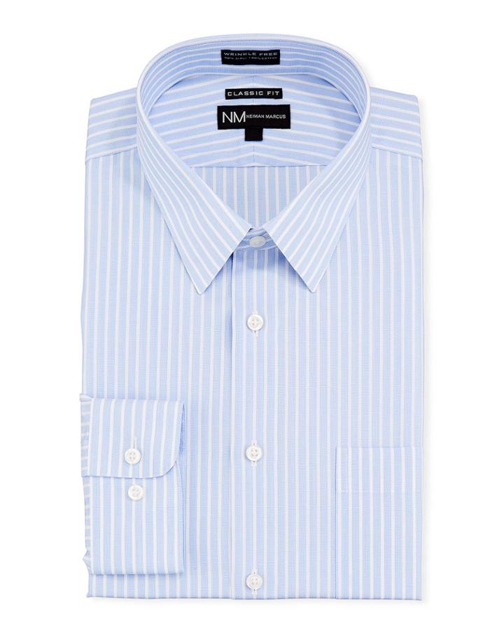 Men's Classic-fit Plain Stripe Dress