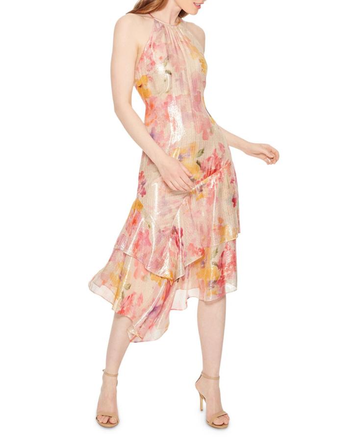 Ida Asymmetric Halter Dress