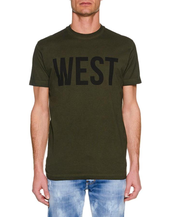 Men's West Cool-fit Crewneck Short-sleeve Cotton T-shirt